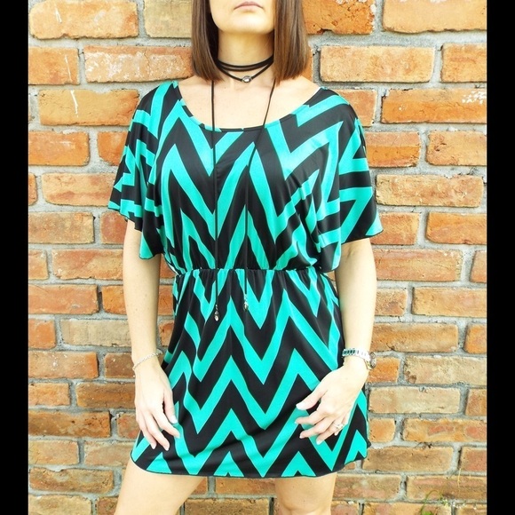 Chevron Zig Zag Dolman Dress 961495 - Picture 6 of 7